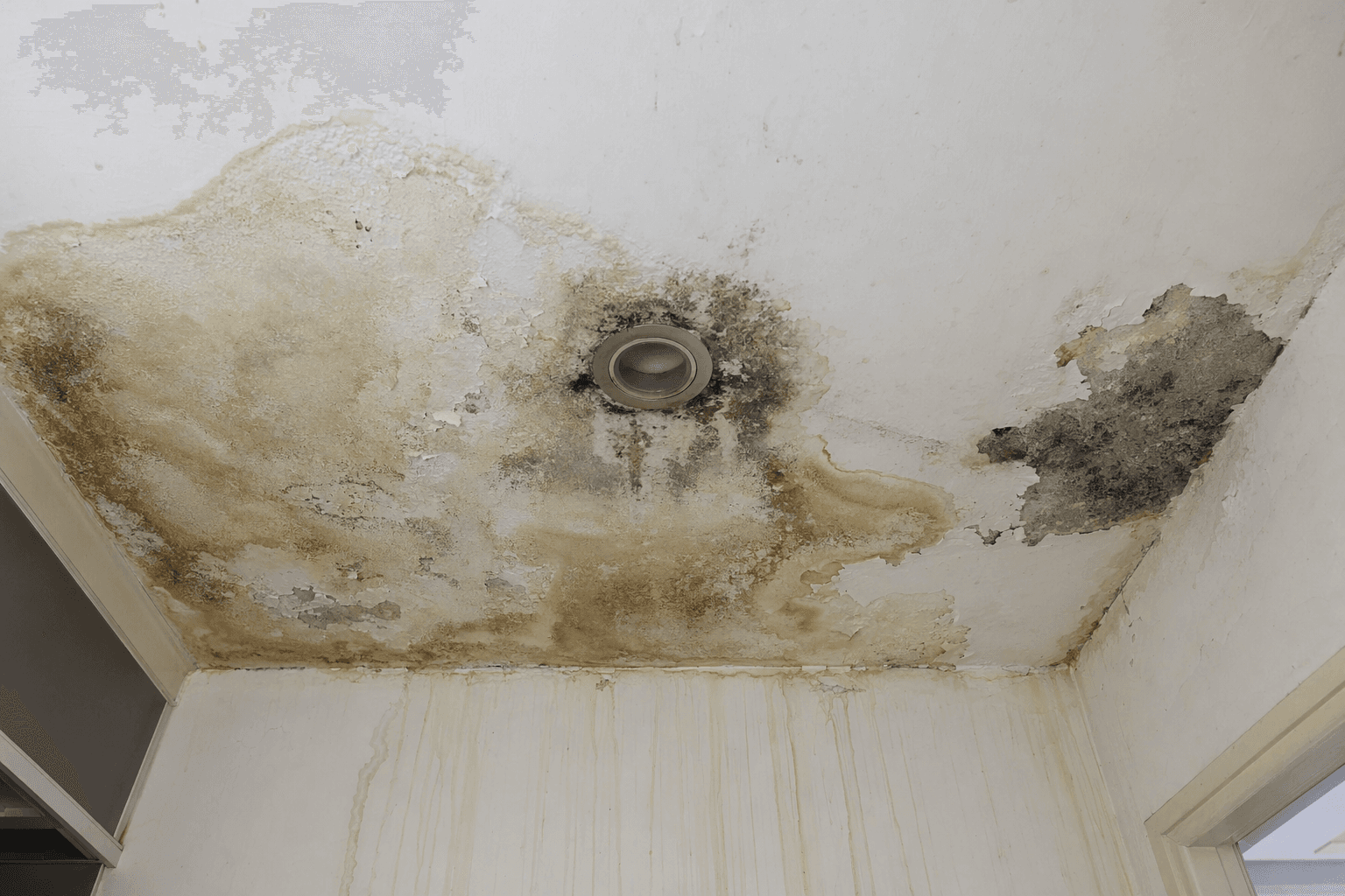 天花板嚴重漏水損毀