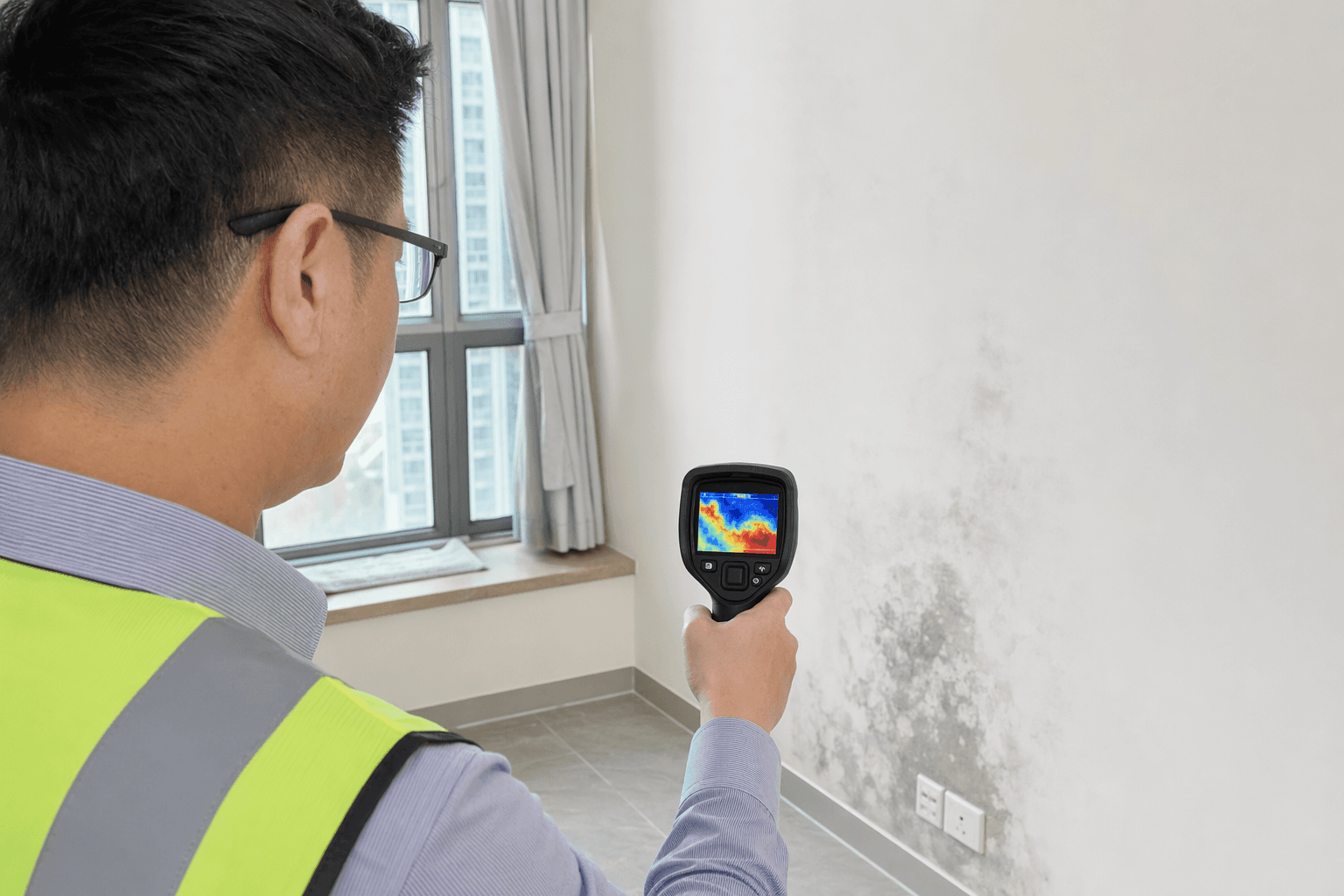 紅外線熱像掃描檢測牆身漏水